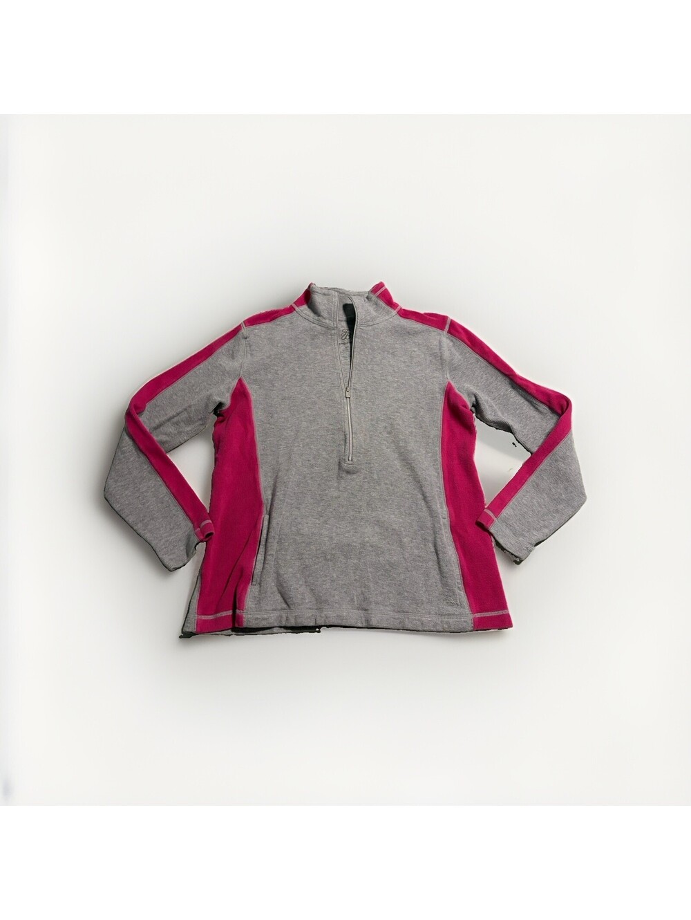 Tommy Bahama Gray Pink Half-Zip Activewear Top Women's Size S/P, EXCELLENT - Picture 2 of 7